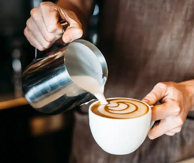 Customer display screen for coffee shops